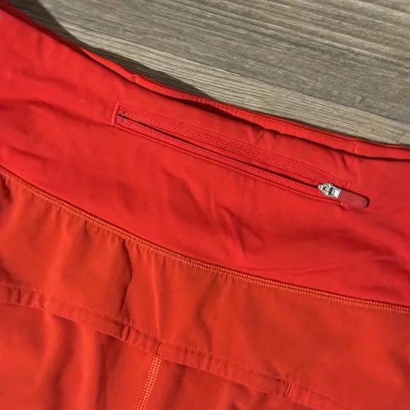 Lululemon Speed Up Shorts, 4 in inseam, Red, 8 - Picture 4 of 5